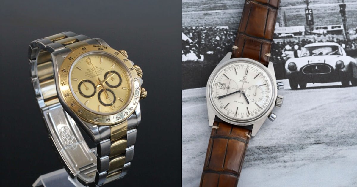 Bring a LoupeA Five-Digit "Inverted Six" Rolex Daytona, A Cartier Tortue Monopoussoir, A Omega Chronographe de Ville Sport, And More
