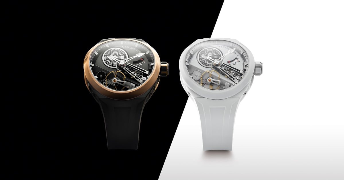IntroducingGreubel Forsey's Final Balancier Convexe S², In A Black And White Ceramic Limited Edition