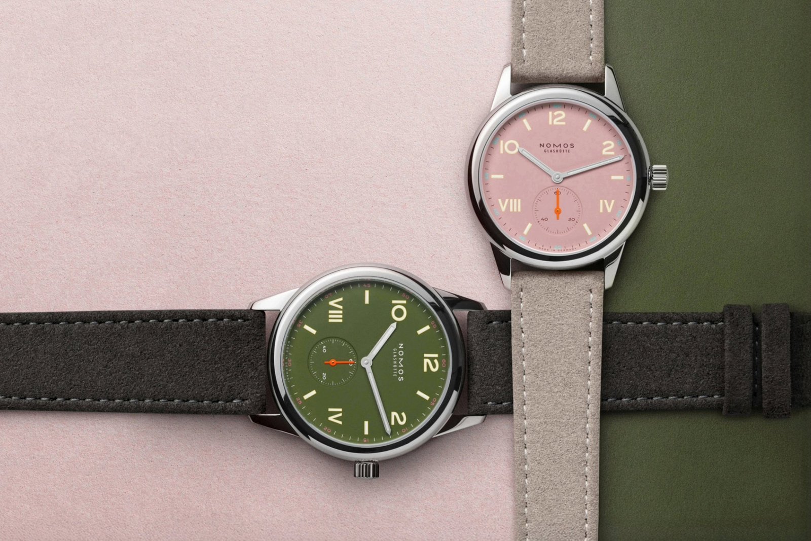 The New Nomos Club Campus Full Rose and All Olive Editions